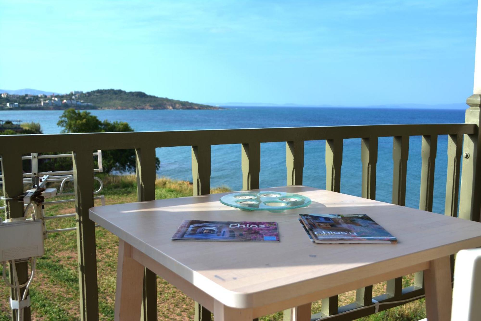 Aegean Bliss Residences Karfas Bagian luar foto